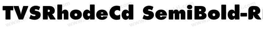 TVSRhodeCd SemiBold字体转换